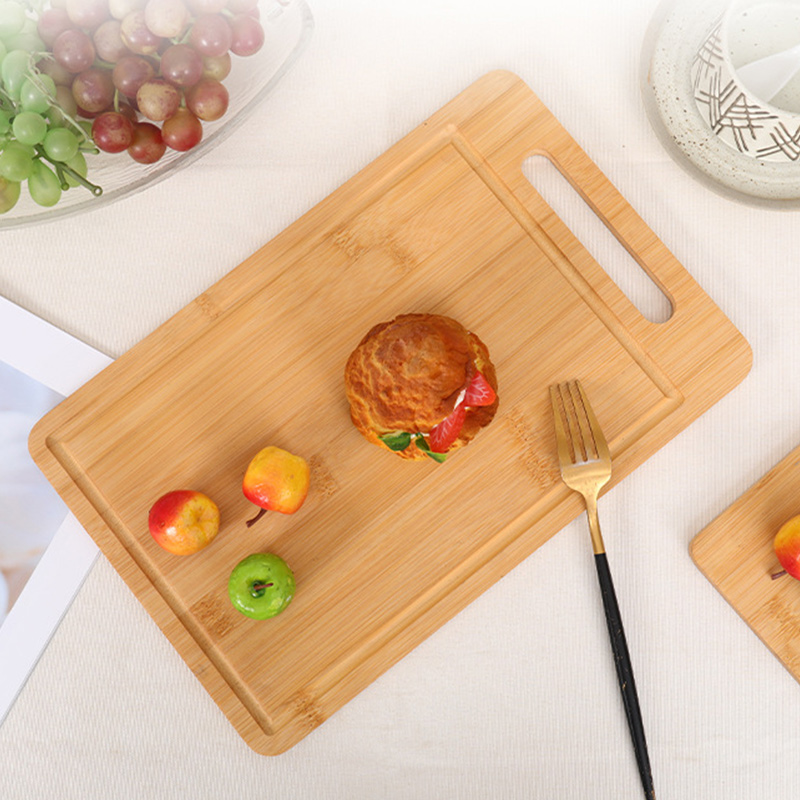 Tabla de cortar de bambú de doble cara para el hogar, tabla de cortar gruesa a prueba de moho, inodoro, tabla de cortar de carne para frutas y verduras