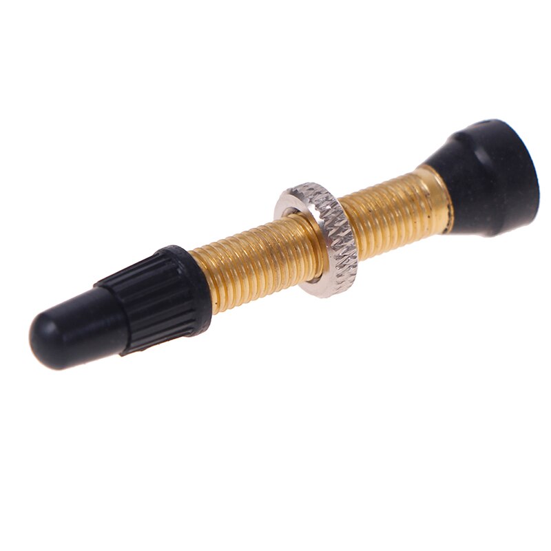 Válvula Presta para bicicleta de montaña, válvula sin cámara, llantas de aleación de núcleo de latón, Compatible con sellador sin cámara, 1 ud.