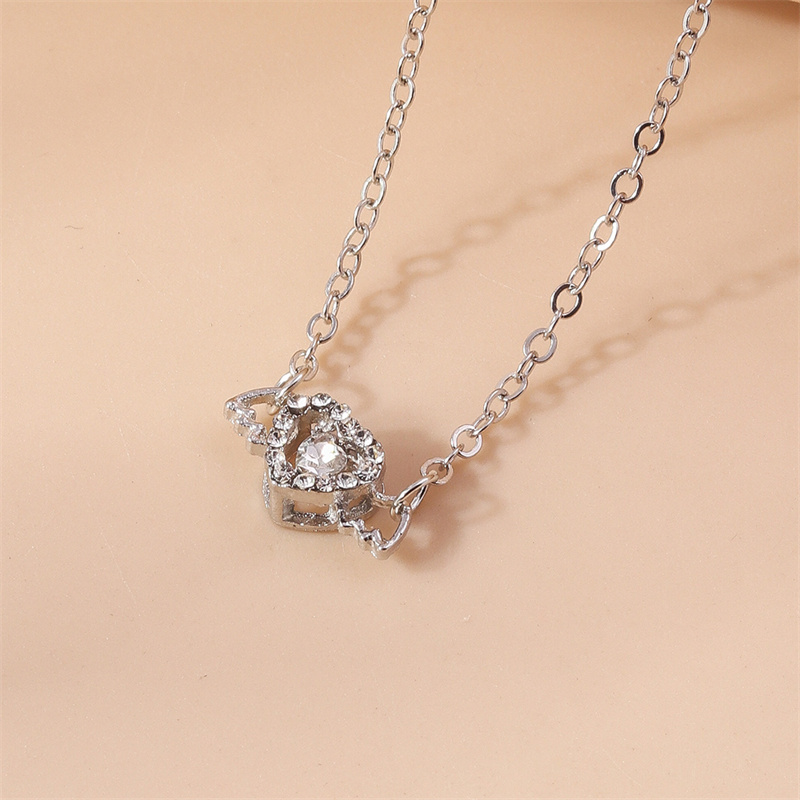 Aihua Mooie Gouden Kleur Wijn Rode Kers Hanger Ketting Voor Vrouwen Persoonlijkheid Ketting Bruiloft Sieraden Verjaardagscadeautjes: Antique Copper Plated