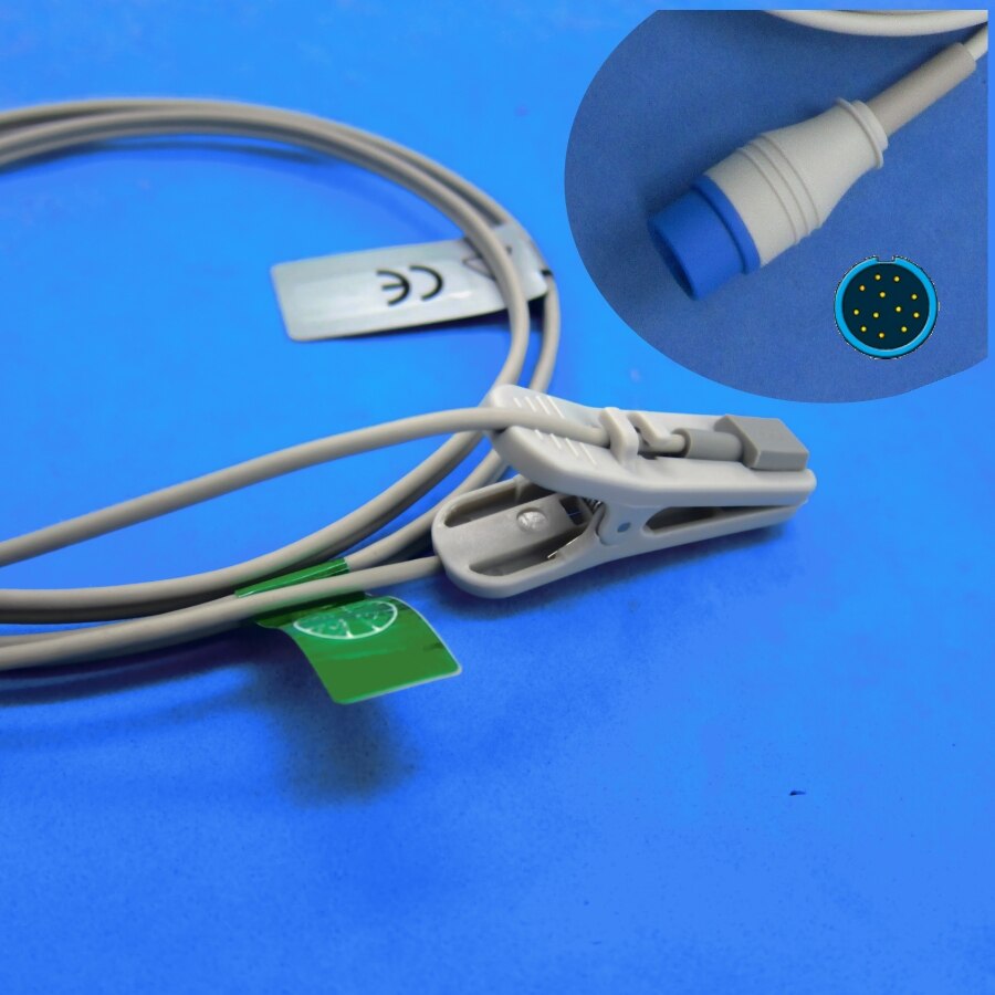 Long Calbe Neonate wrap SPO2 Sensor for Comen star8000E, C50,C90 analog patient monitor: Adult ear clip