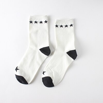 Calcetines de cuadros clásicos de pata de gallo para mujer, calcetín Harajuku de algodón, Vintage, Blanco, Negro, a rayas, con tubo: Verde militar