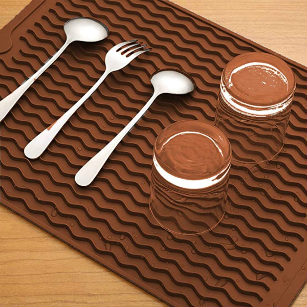 Large Silicone Drying Mats Multifuctional Anti Slip Heat Resistant Durable Foldable Insulation Pads Kitchen Gadgets