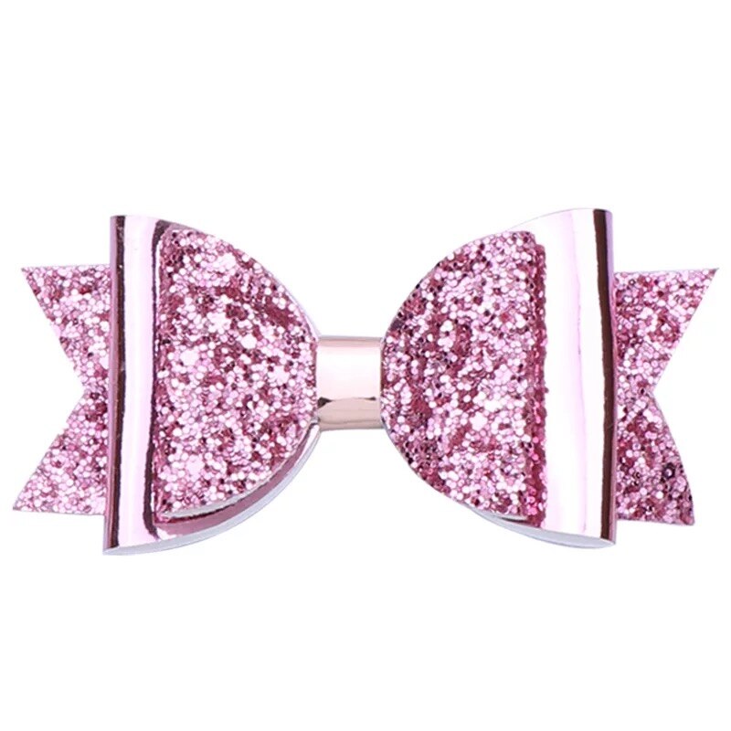 Mixiu Dubbele Laag Glitter Haarelastiekjes Clips Sequin Boog Haarspeld Meisje Haar Accessoires Prinses Party Decor Hoofddeksels Verjaardag: 5
