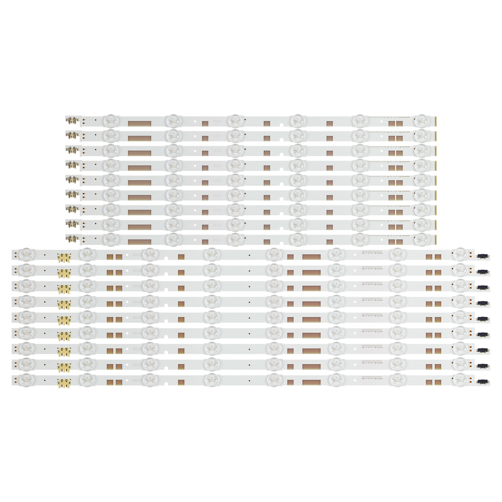 18 PCS/set LED strip for Samsung UE55JU6872 UE55JU6872U UE55JU6870 UE55JU6850 UE55JU6850U UA55JS7200J UE55JU6875 UE55JU6875U