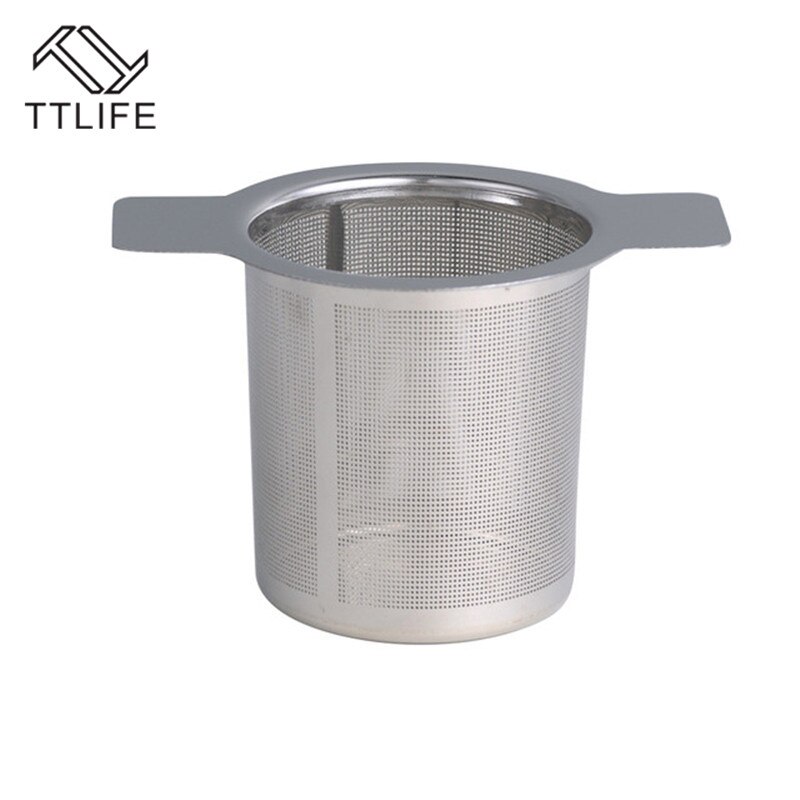 VOGVIGO – filtre à épices en feuille de thé, ustensiles pour boissons, infuseur à thé en maille, filtre à thé, théière en acier inoxydable, accessoires de cuisine amples réutilisables: without cover