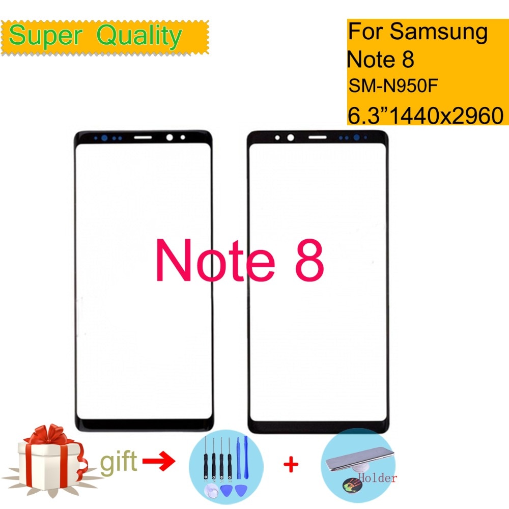 6.3 "pour Samsung Galaxy Note 8 NOTE8 N9500 N9500F N950F SM-N950F écran tactile avant LCD verre panneau extérieur verre lentille remplacement