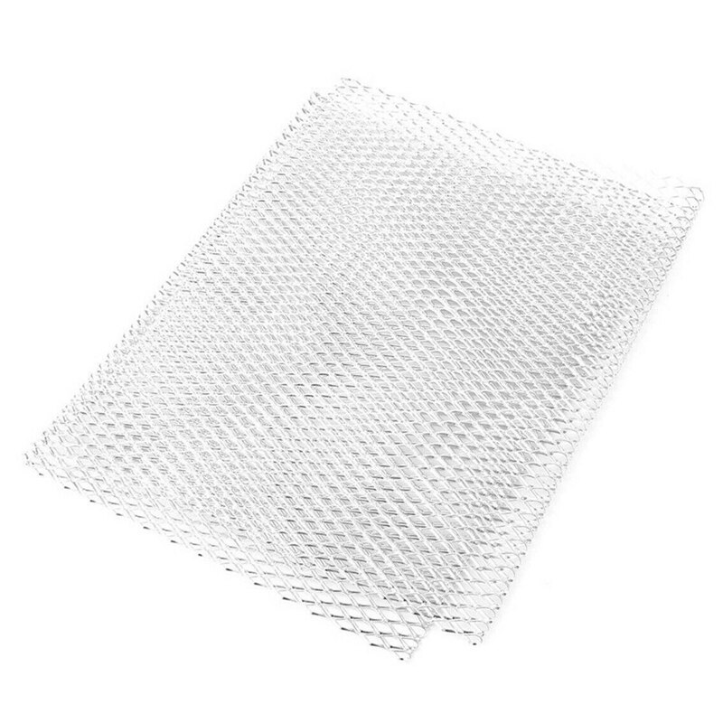 40 x 13 inch Universal Car Grille Mesh Metal Car Grille Mesh Sheet Grid Rhombic Grill Mesh Hole 8 x 16mm