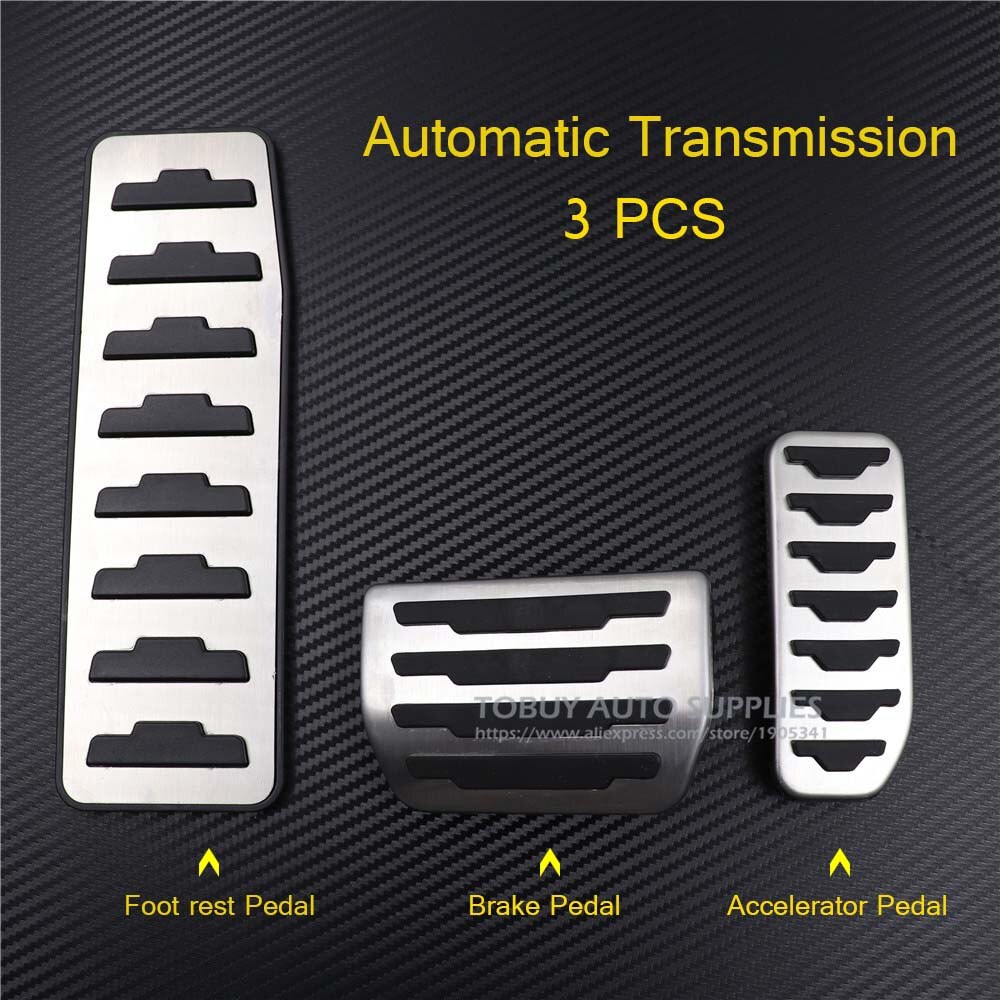 TTCR-II Decorate Accessory For Land Range Rover Evoque/Discovery Sport Automatic/Manual Gas Footrest Modified Pedal Pad Styling: AT 3pcs