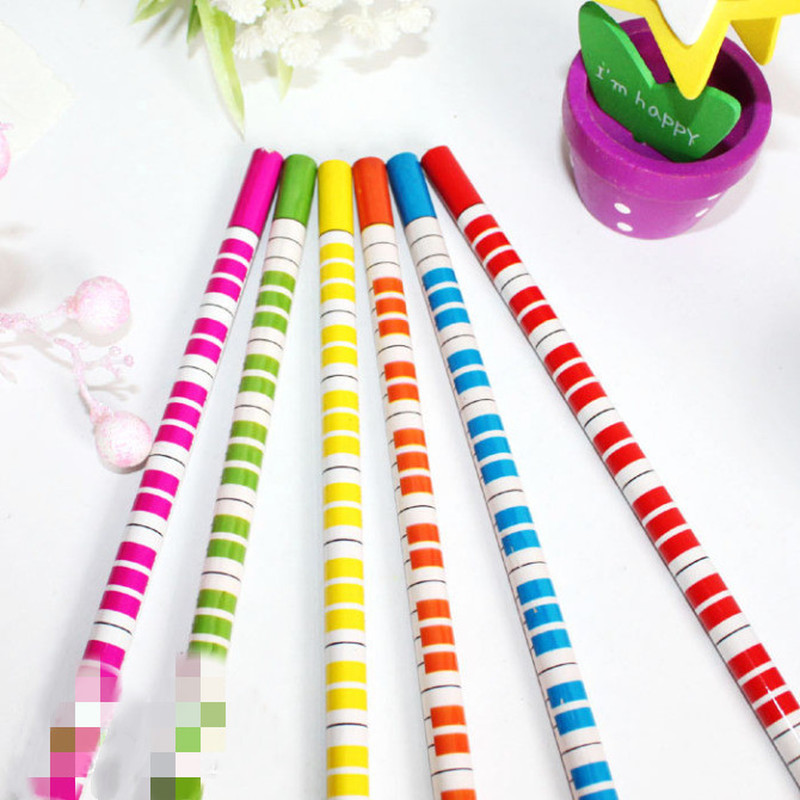 1 pcs random style Cute Pencil Musical Note Writing Wooden Pencil School Supplies Student Stationery for Kids