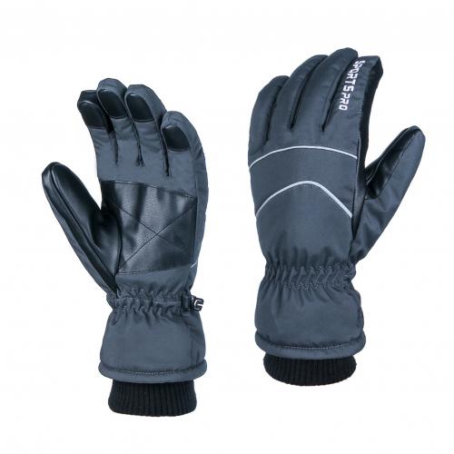 Waterdichte winter warme handschoenen sneeuw ski handschoenen snowboard handschoenen motorrijden outdoor wintersport touchscreen handschoenen: Grijs / Xl