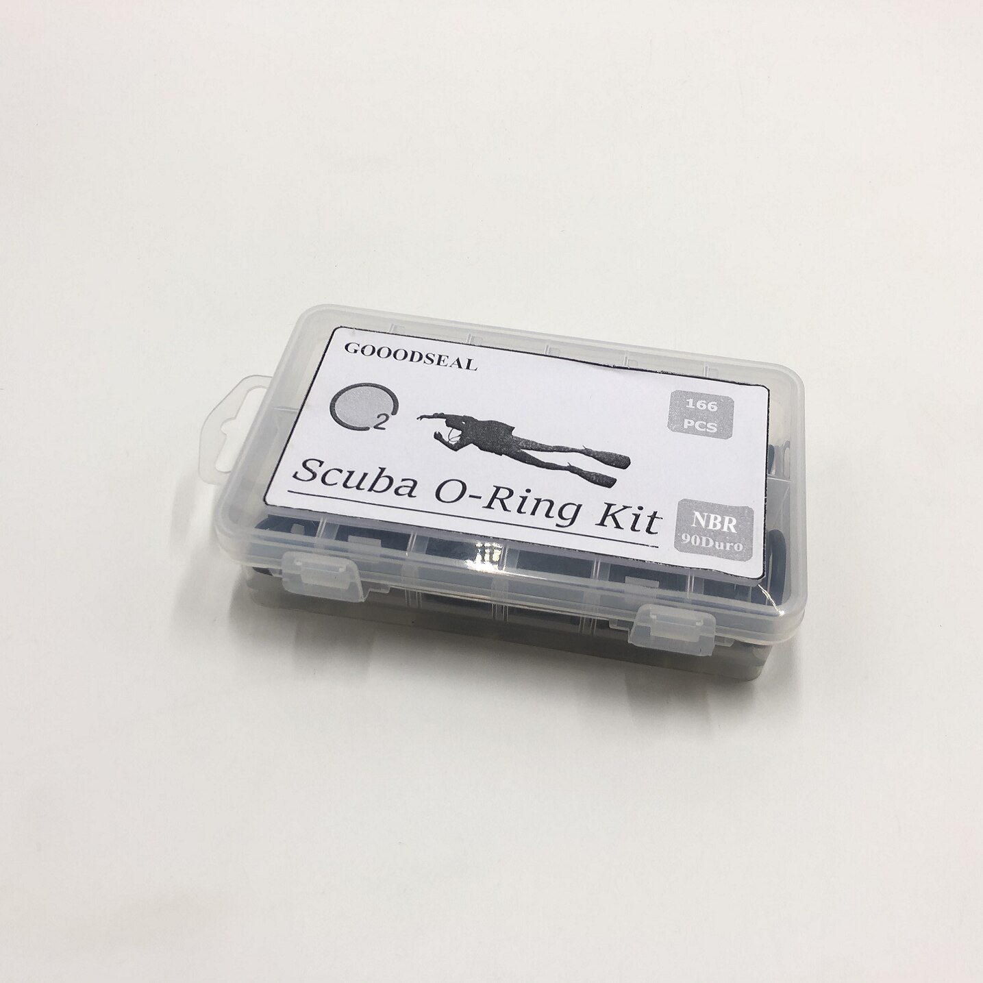 166Pcs Scuba Diving O-Ring Kit 12 Sizes Buna NBR 90 Duro Dive Hose Tank Valve Regulator Sealed Rings Swimming Diving O-Ring Kit