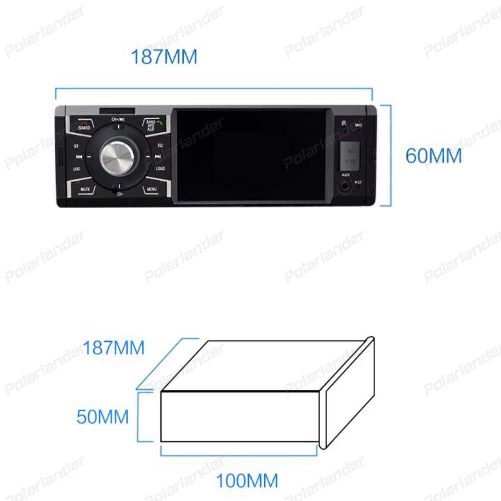 4 inch Car Mp5 MP4 Player stereo radio Bluetooth aux in USB SD Card video Player support rear view camera with Remote Control