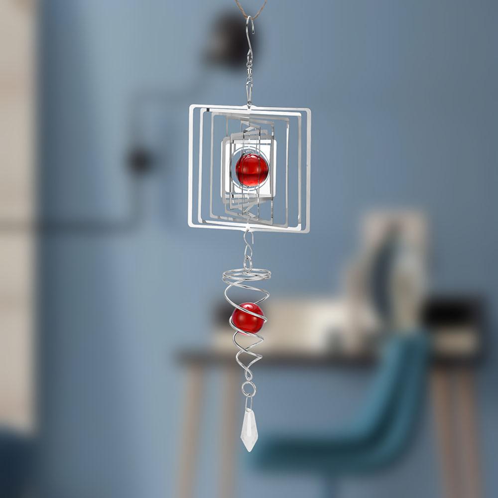 Wind Glockenspiel Nette Wind Glockenspiel Metall Musik Spirale Kristall Ball Wind Für drinnen Und draussen Heimat Oder Einkaufen nordisch Dekoration fenster