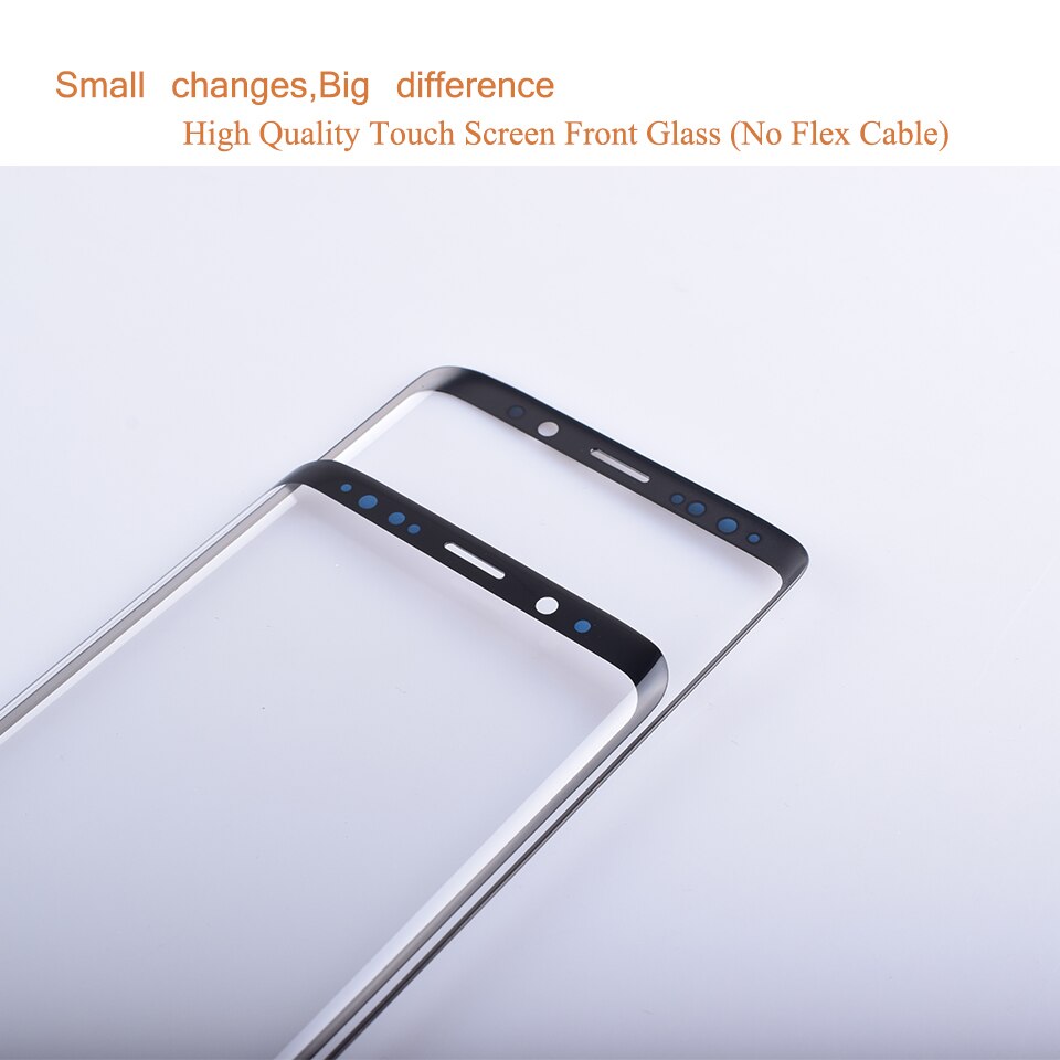 For samsung galaxy  s9 g960 g960f sm -g960f s9 plus  g965f sm -g965f berøringsskjerm front glasspanel ytre glass linse ingen lcd  s9 plus