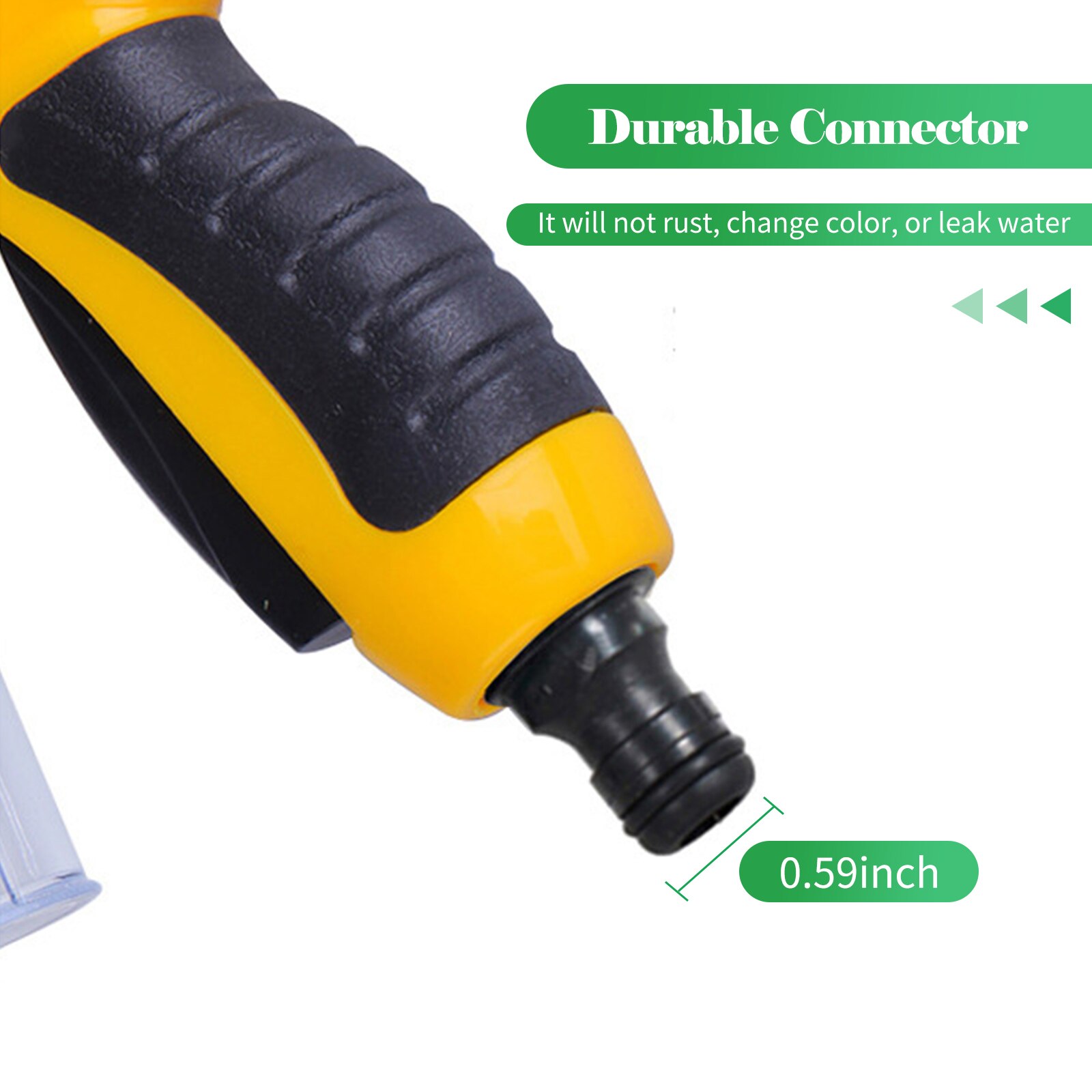 Schuim Spuitpistool Met 100Ml Zeepdispenser Tuinslang Hand Sproeikop 8 Verstelbare Patronen Gazon Pijp Sproeier Wassen sprinkler