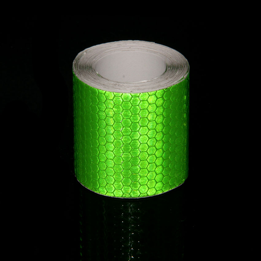 Bande autocollante réfléchissante pour cadre de vélo, 5cm x 5m: green