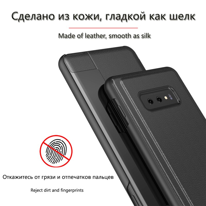 Anzeigen Smart Flip Fall Für Huawei P20 Lite P 20 P20Lite EML-L09 ANE-LX1 fundas Luxus original Magnetischen Halter Leder Telefon abdeckung