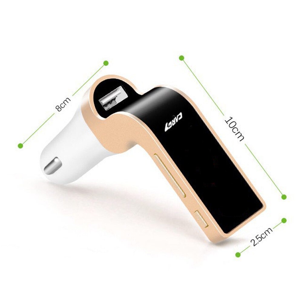 Car FM Transmitter Hands Free Wireless Bluetooth-compatible FM Transmitter for Car FM Radio Adapter Hands Free MP3 Player: Rose Gold