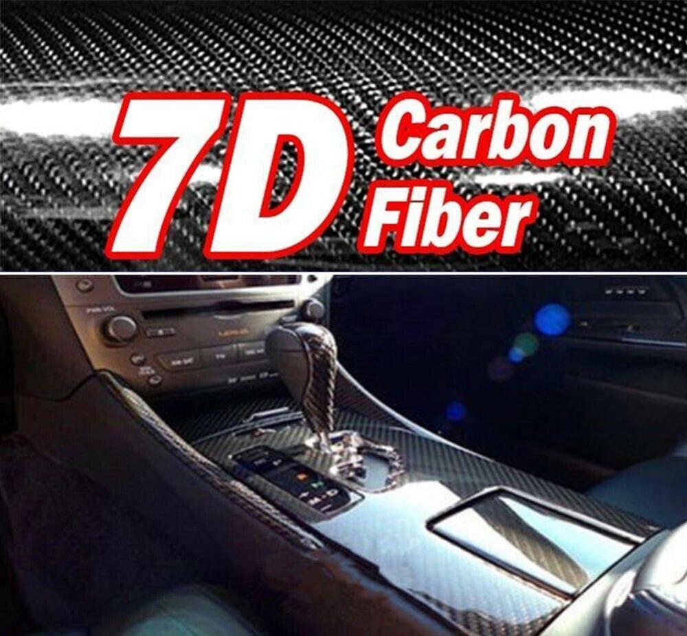 Højglans 7d carbon fiber indpakning vinyl film motorcykel tablet klistermærker og mærkater auto tilbehør bil styling