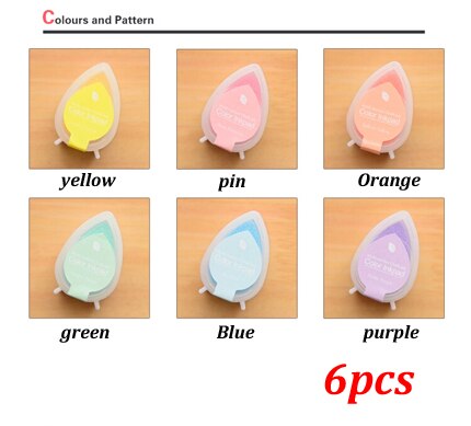 1Pc Veiligheid Niet Giftig Inkt Pad Rainbow Kleur ... – Grandado