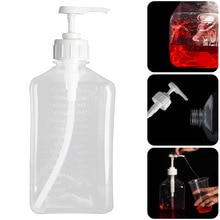 Syrup Dispenser Plastic Pump Bottle 1.1l Large-capacity Householdsyrup Sauce Honey Container Bottle Leakproof