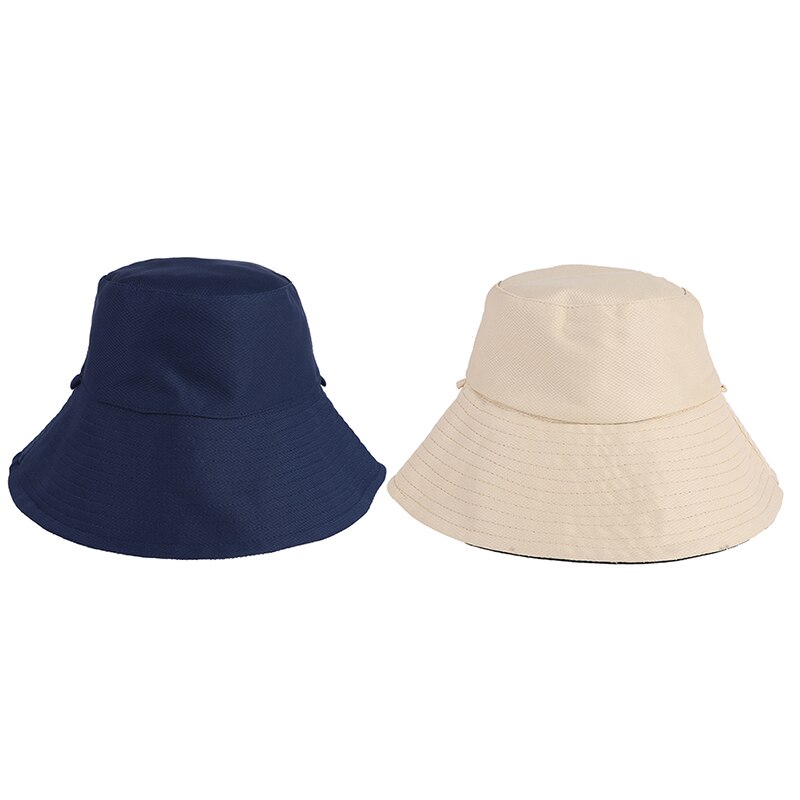Damskie letnie kapelusze przeciwsłoneczne z szerokim rondem składany kapelusz na plażę dwustronnie anty-uv czapka ochronna kapelusze i ochrona przed słońcem czapki damskie: 2