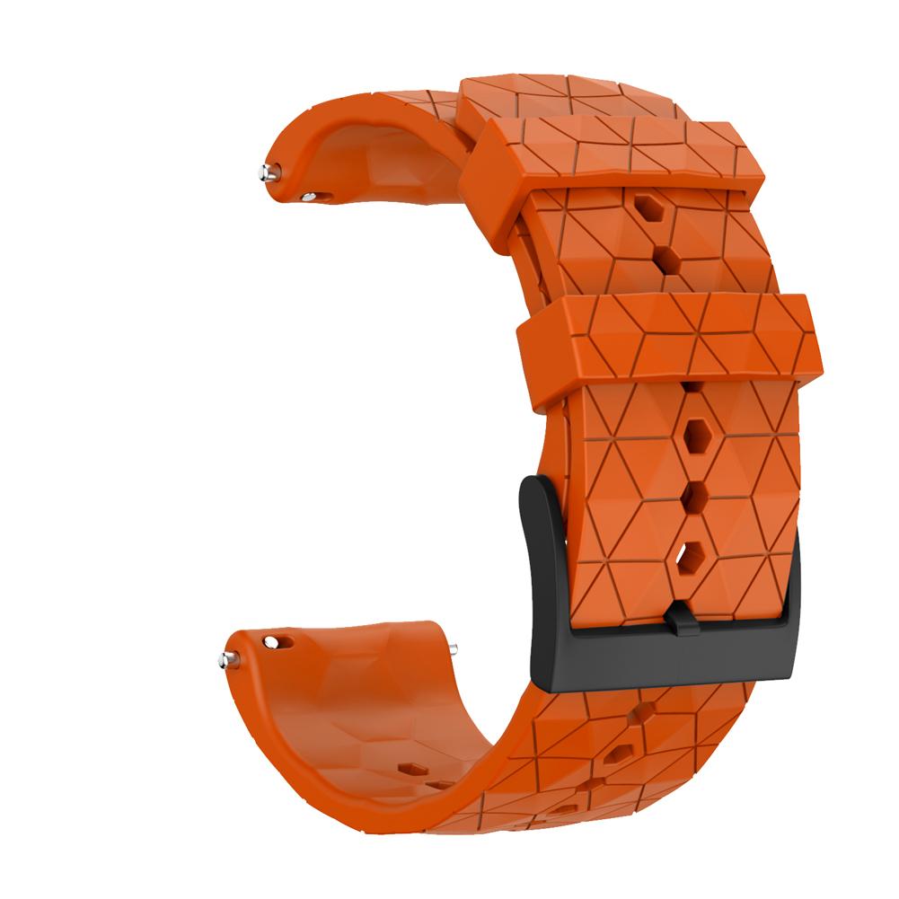 For Suunto 9 Baro Titanium Silicone Replacement Watchband Wrist Band Strap Copper Bracelet Compatible with Suunto Spartan Baro: Orange