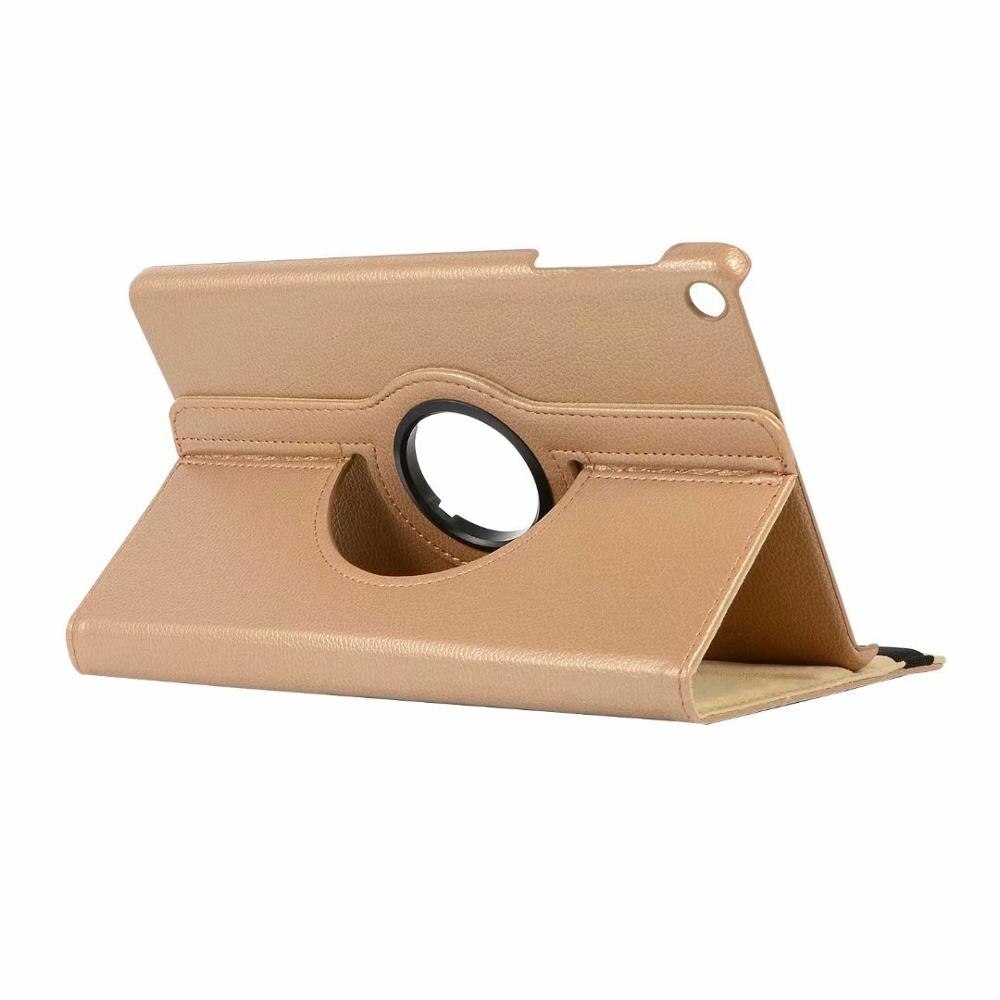 360 Rotating Case for Samsung Galaxy Tab A 10.1 T510 T515 Stand PU Leather Cover for SM-T510 SM-T515 10.1inch case+film+pen: jin se-xuan zhuan