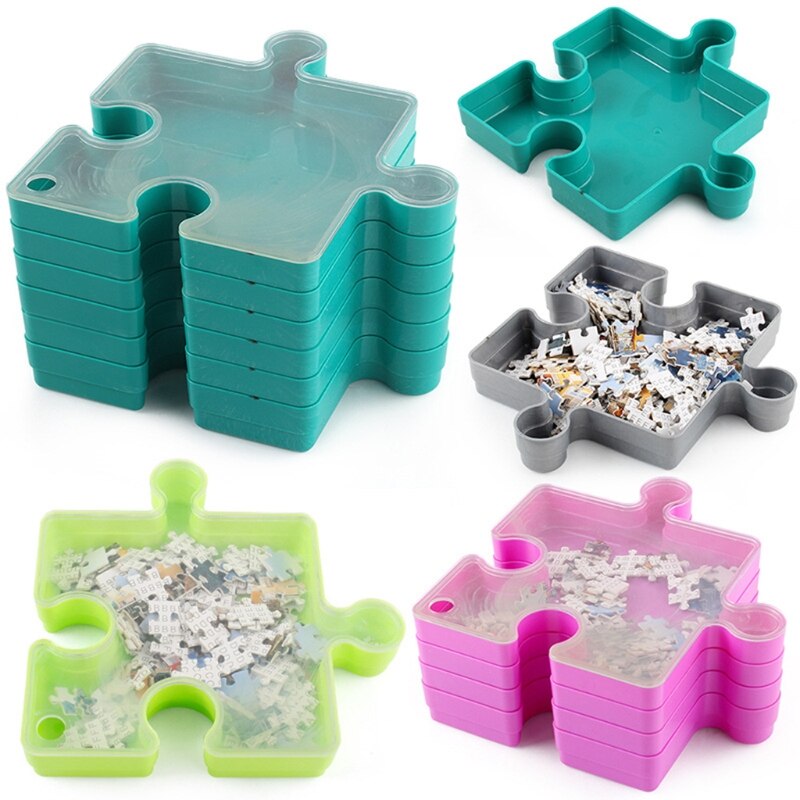 Boîte de tri de Puzzle 1000 pièces, plateaux de tri pratiques pour le rangement, décoration de la maison, fournitures scolaires et de bureau