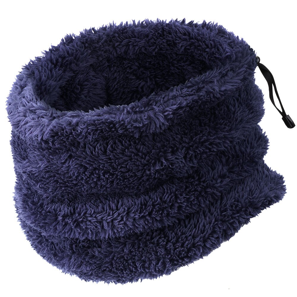 Winter Thermal Fleece Face Mask Skiing Balaclava Hiking Windproof Adjustable Cover Motorbike Motocross Skating Head Protector: Champagne