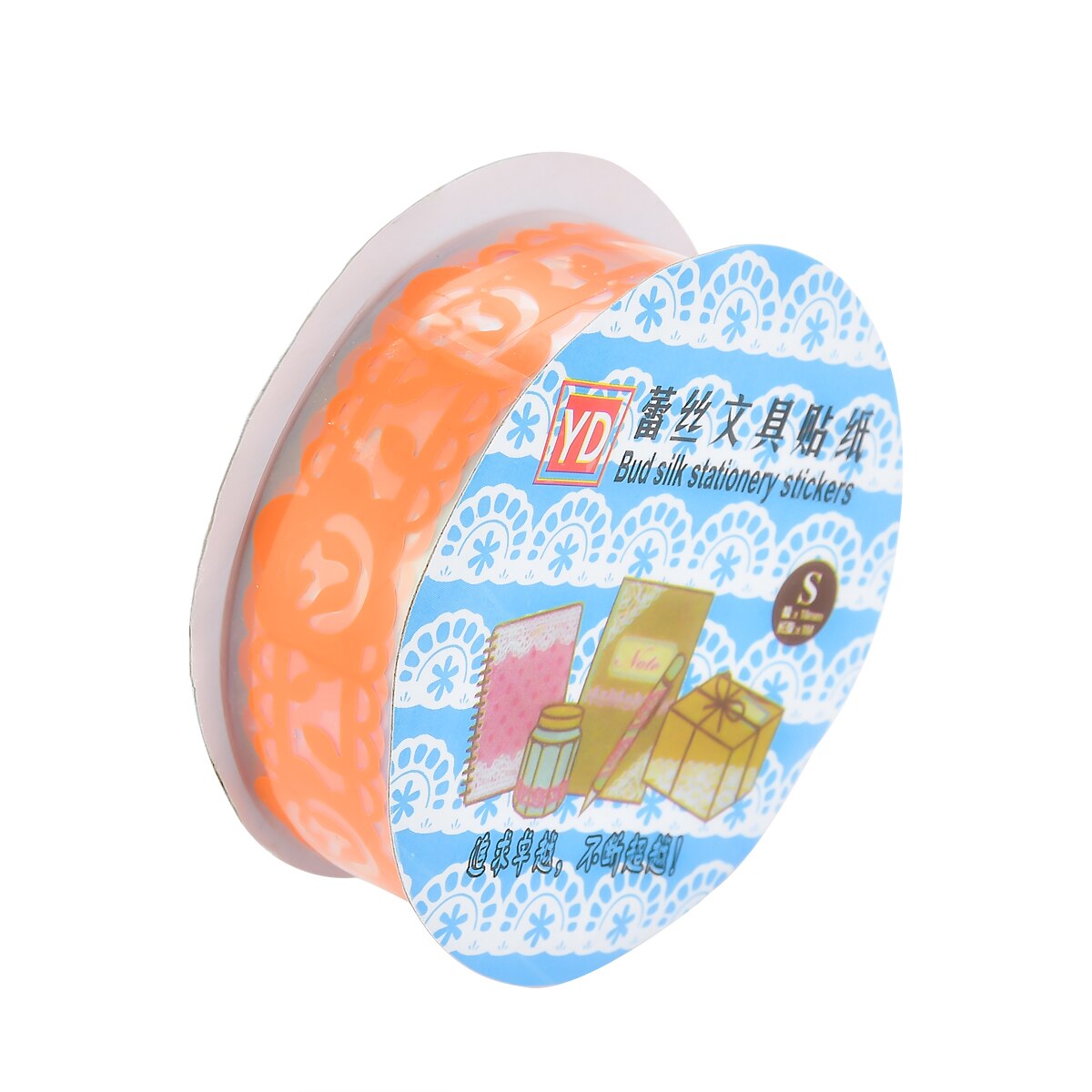Cinta decorativa de manualidades con bonita Flor de encaje transparente, cinta adhesiva, cinta adhesiva para libros de recortes para teléfono DIY y decoración, 3x rollo: Default Title