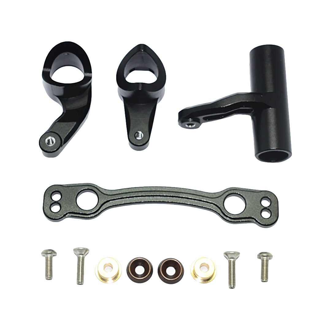 GPM Racing Aluminum Steering Assembly For ARRMA 1/8 KRATON/TYPHON/SENTON RC Car Accessories RC Parts: Black