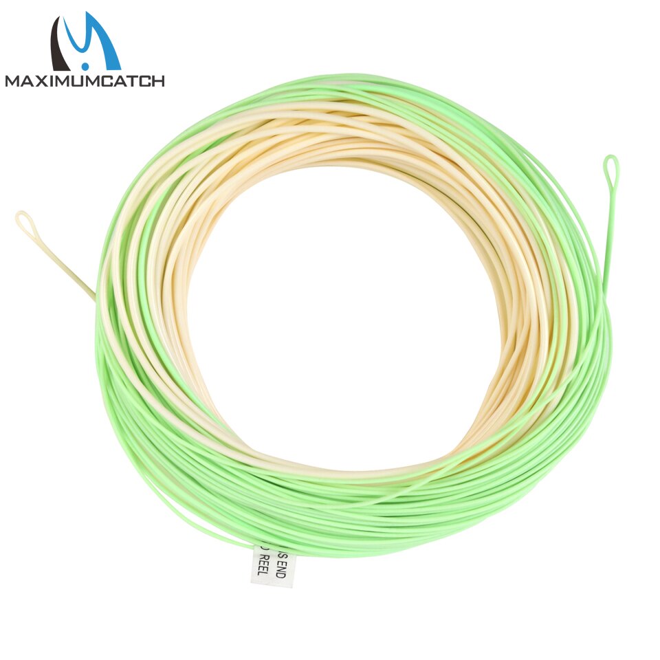 Maximumcatch 100FT Switch Fly Fishing Line Double Color 4-8WT Weight Forward Floating Fly Line