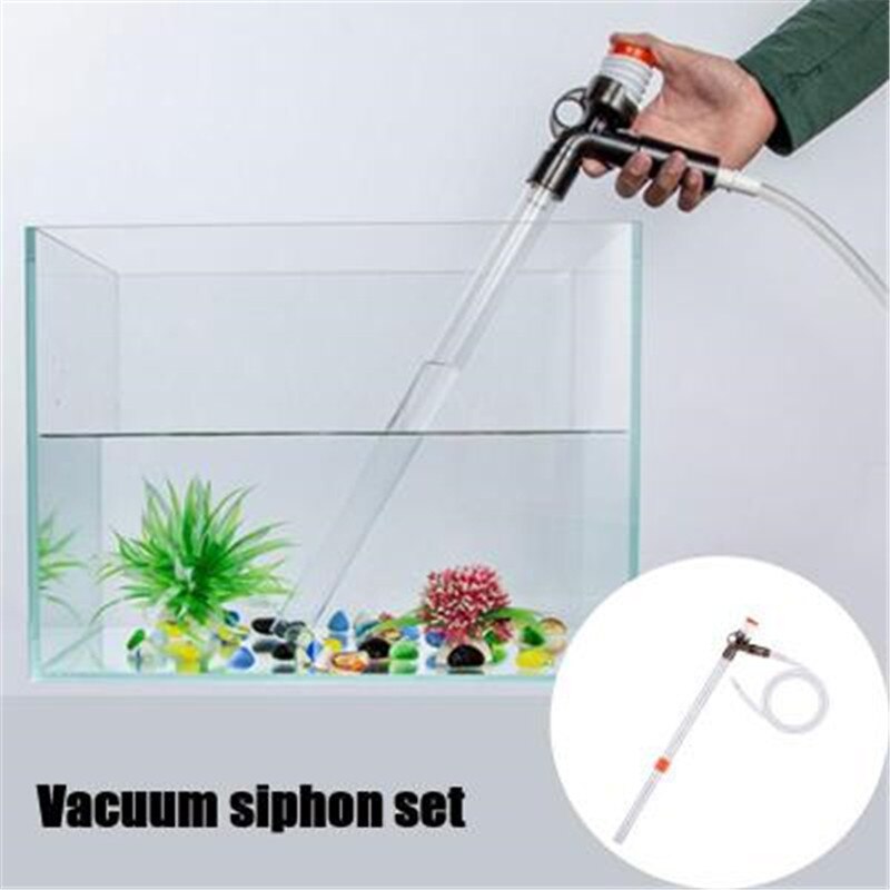 Aquarium Tank Manual Water Remove Sand Washing Siphon Suction Waste