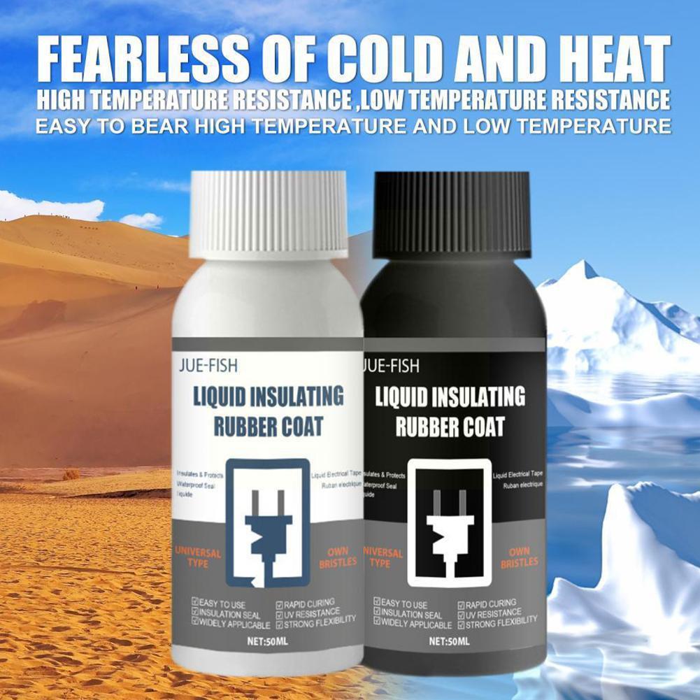 Liquid Electrical Tape Glue Strong Sealing Waterproof Dielectric Coating Heat-Resistant for Electrical Data Cable Sealant 5 O5X2