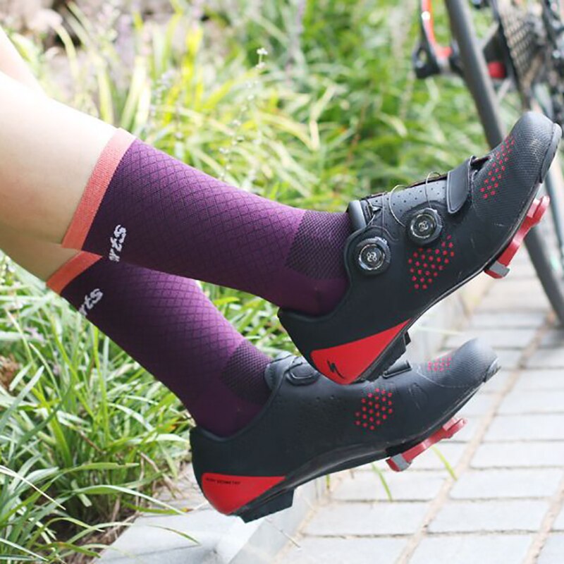 Lente Zomer Fietsen Sokken Professionele Running Compressie Sport Sokken Slijtvast Deodorant Zweet Sokken QTW013