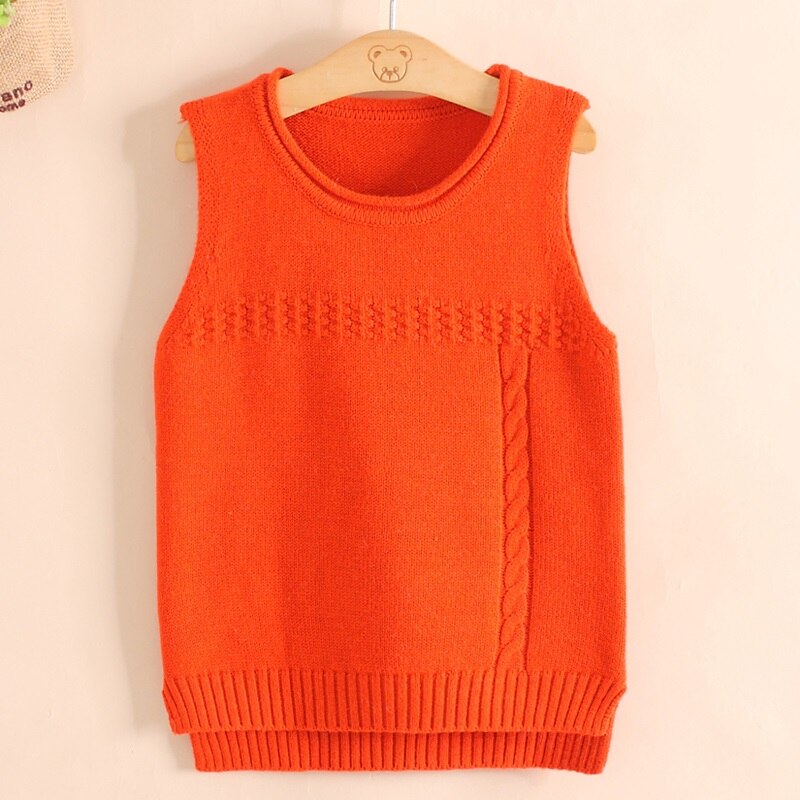 Lente- en herfstkinderkleding voor meisjes, casual truien met ronde hals, wollen gebreide kleding, warme kasjmier truien, vesten voor kinderen.