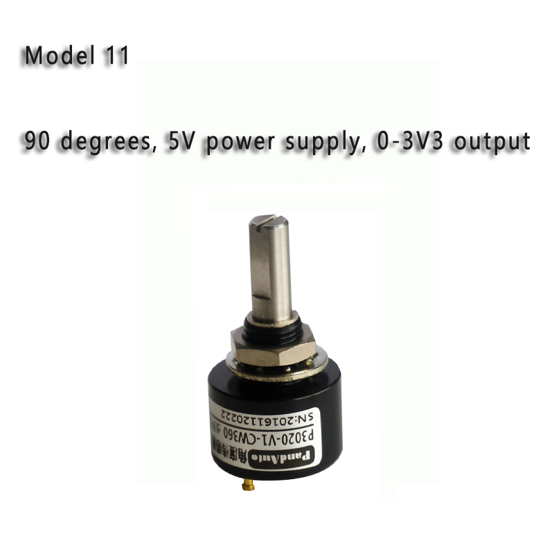 Non-contact Angle Sensor Displacement Sensor 0-360 Degrees No Dead Angle Digital Potentiometer: Red