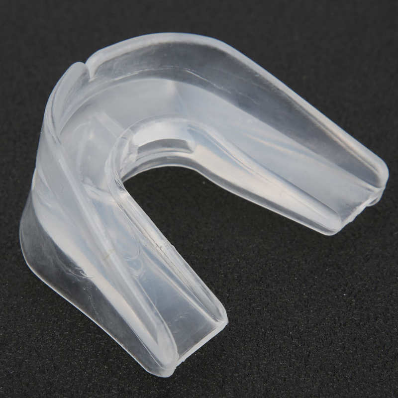 2pcs Adults Mouthguard Two-sided Gum Shield Transparent Silicone Mouthguard Sanda Boxing Fitness Teeth Guard