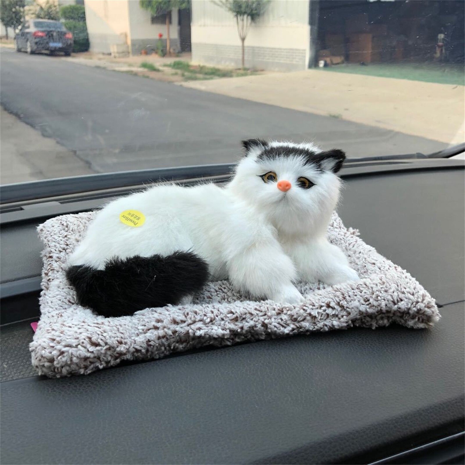 Thuis Auto Luchtzuiverende Pop Simulatie Slapen Kat Actieve Kool Pop Bamboe Houtskool Geur Eliminator Luchtzuiverende Pop