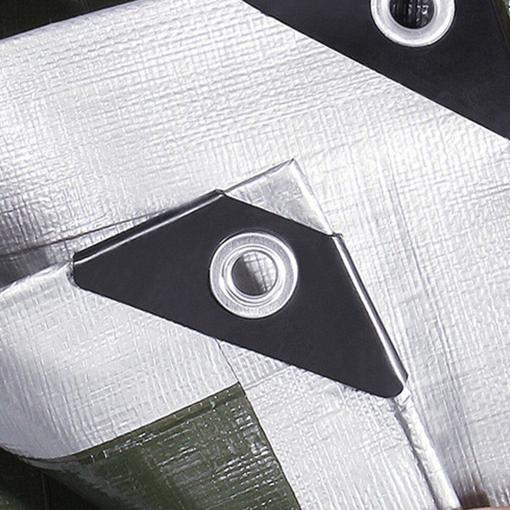 Outdoor Rain Furniture Cover Silver Waterproof Wind Tarpaulin Heavy Duty Tarp Durable Car Boat Canopy Tent Cover Camping Shelter