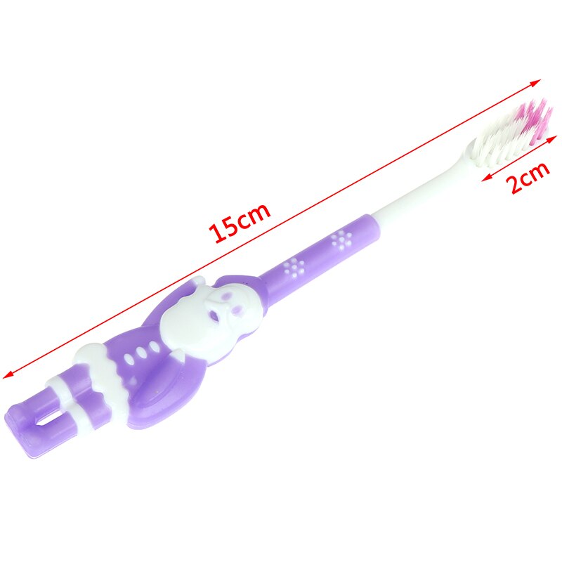 1pc desenhos animados papai noel lidar com crianças escovas de dentes super bonito animais lidar com cabelo macio crianças escova de dentes