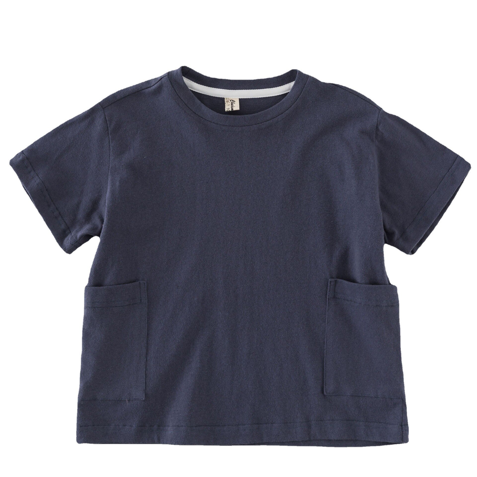 T-shirt à manches courtes pour garçons et filles, couleur unie, 2-6T, été: 2 / 2T