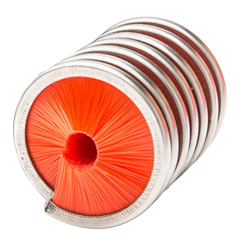 Escova corda para escalada, escova limpeza, ferramentas corda lavagem: Vermelho