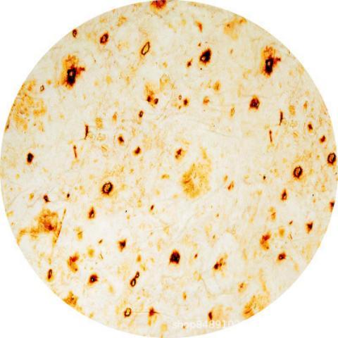 Gebakken Cake in Bakplaat Deken Pannenkoek Pizza Burger Kool Watermeloen Pluche Deken Airconditioning Flanel Kantoor Dutje Deken: Twin / Licht Geel