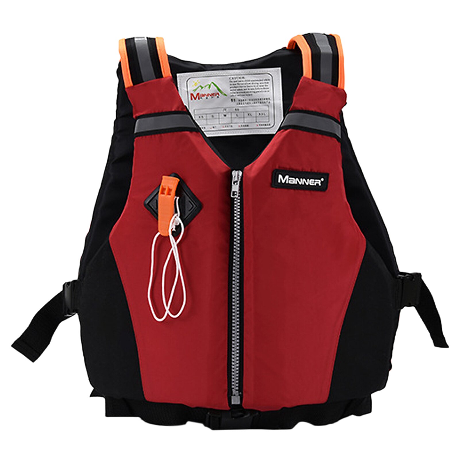 40kg-95kg Life Vest Men Women Swimming Life Jacket Zipper Swim Vest For Water Sports Surfing Swimming Fishing: Red
