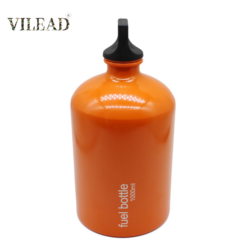 Portable Aluminum Fuel Bottle Leak Proof Alcohol Gasoline Diesel Kerosene for Outdoor Camping Stove Spare Oil-burning
