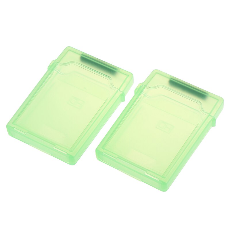2pcs/set 2.5'' IDE SATA HDD Hard Drive Disk Plastic Storage Box Case Enclosure Cover Dust-proof Non-slip Hard Drive Case Box: GN