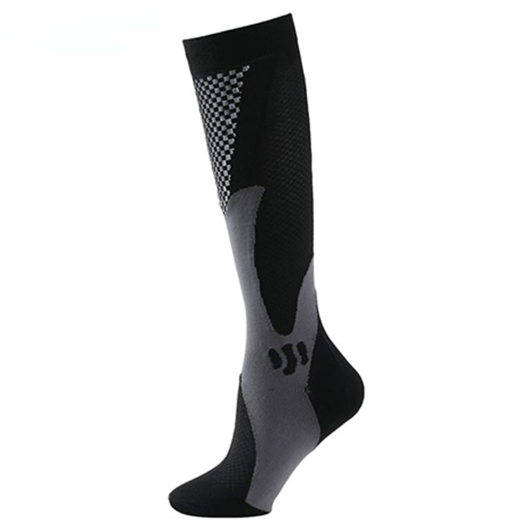 1 Pair Unisex Compression Socks Women Men Anti Fatigue Pain Relief Knee Sports Magic Socks Outdoor Cycling Elastic Socks: black / L-XL
