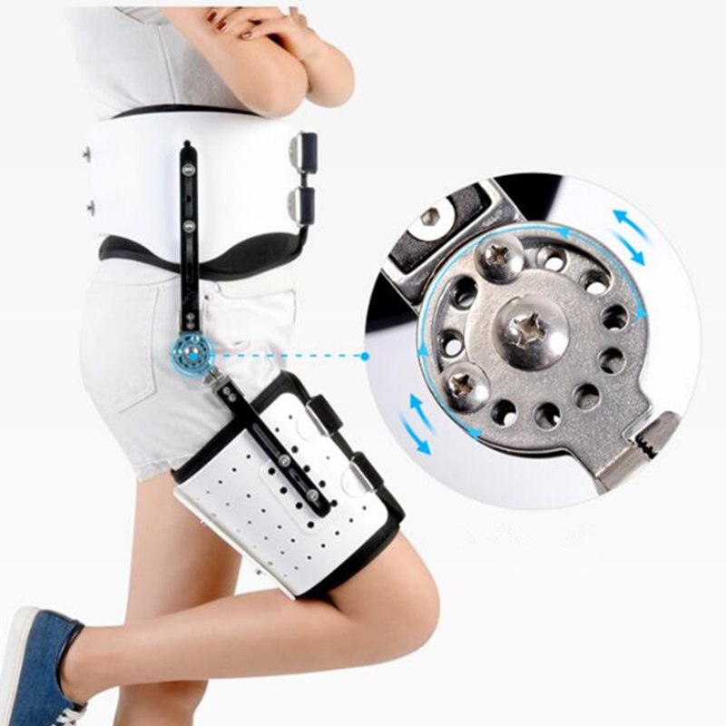 JayCreer Hip Fixatie Brace Orthese Extension Stent Dij Fracturen Corrigerende Beschermende Versnelling Ondersteuning Fit Taille Max 114CM: Right Foot